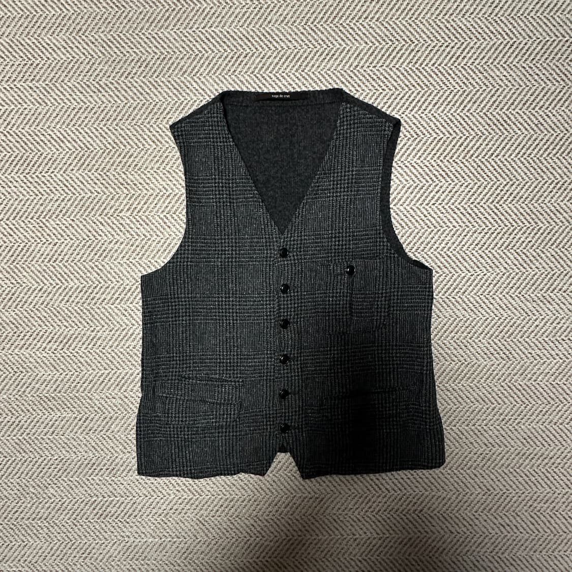 SAGE DE CRET japan made classic knitvest 상품이미지1