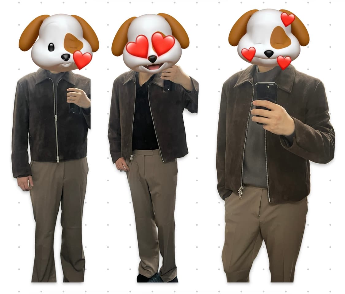 토니웩 스웨이드 지퍼 블루종 자켓 L 상품이미지6