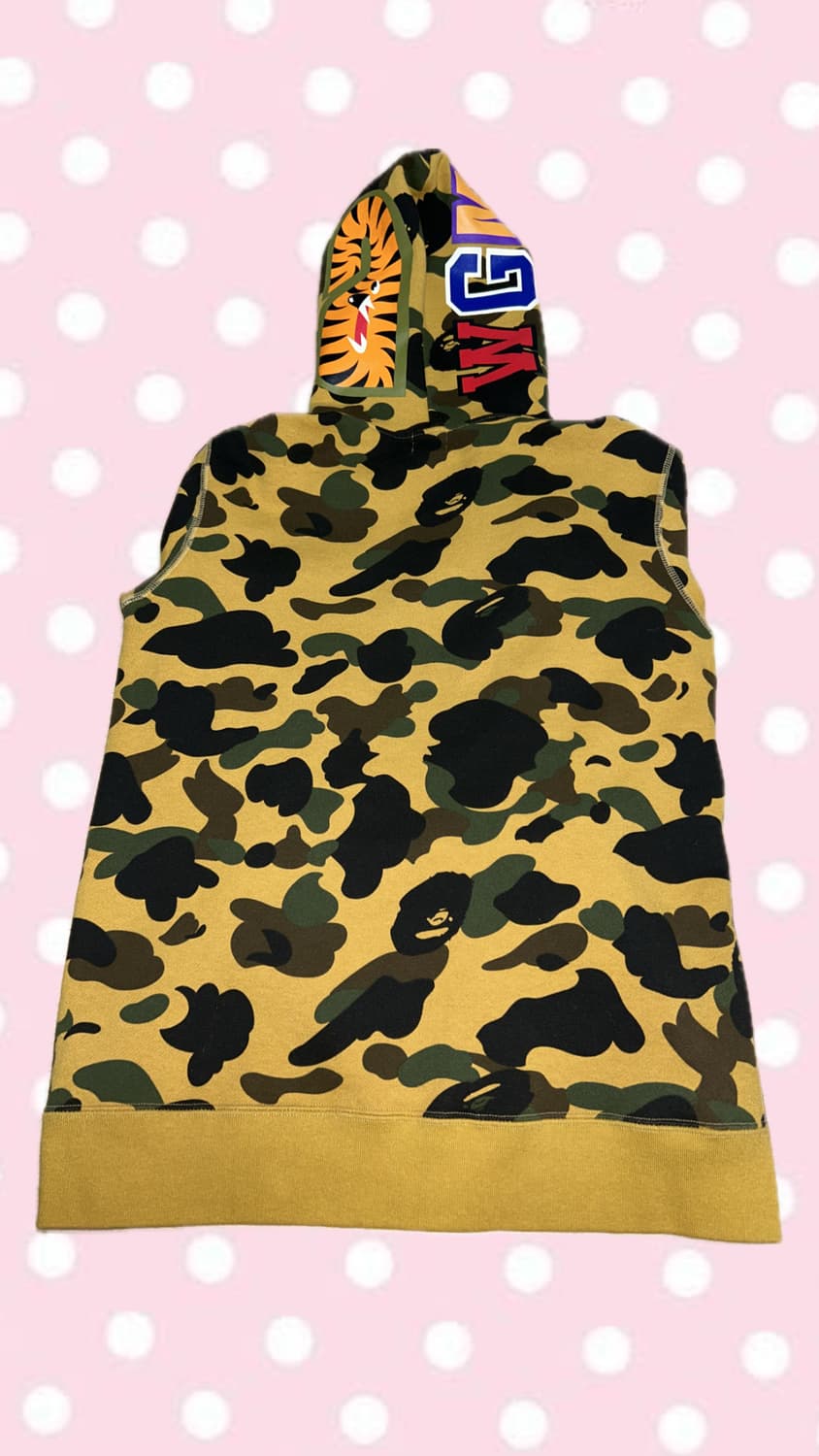 베이프 샤크 후드집업 황계 상품이미지2