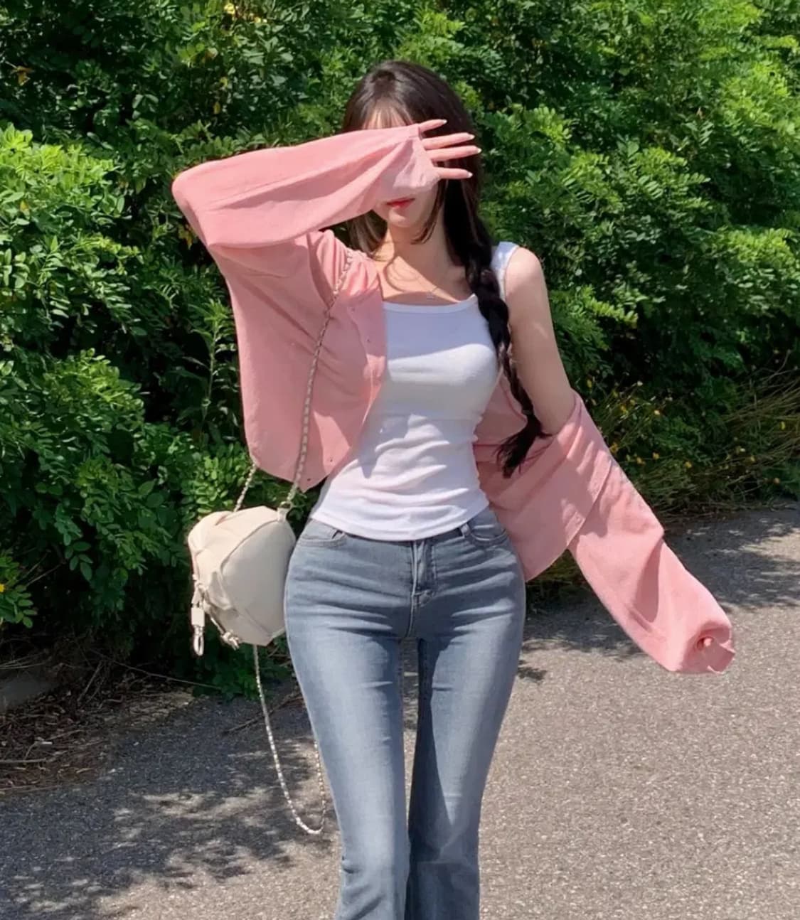 새상품 S 블러핏 드엔 연청 골반뽕 부츠컷 상품이미지10