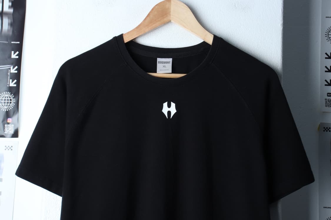 (XL-2XL) 허그본 반팔 티셔츠 나그랑 블랙 올드스쿨-7B82 상품이미지3