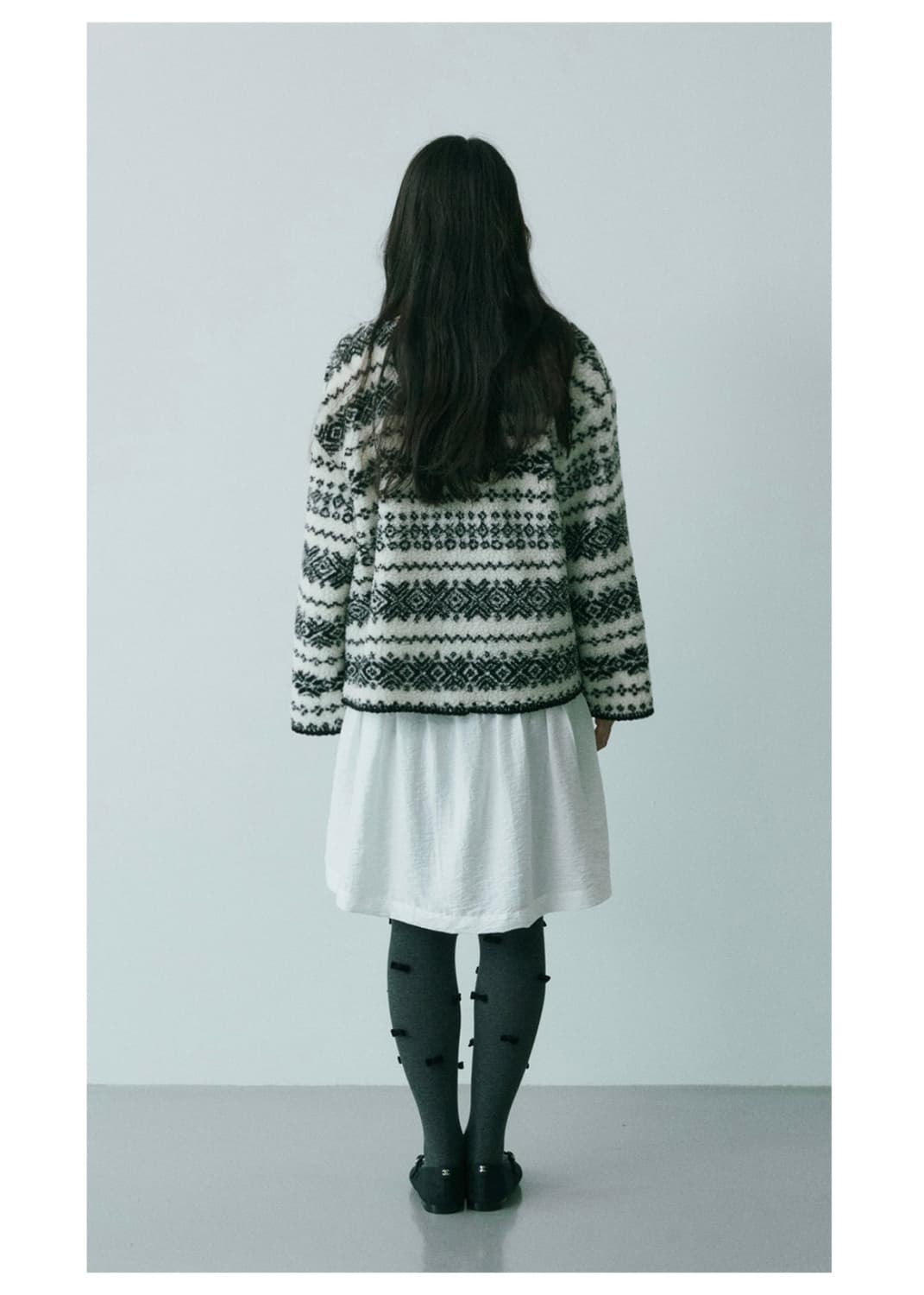 호쿠스포쿠스 Nordic Fleece Cardigan (Black) 상품이미지3