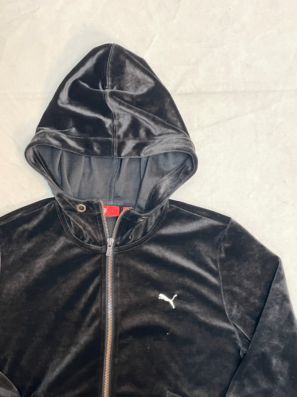 퓨마 벨벳 후드집업 상품이미지2