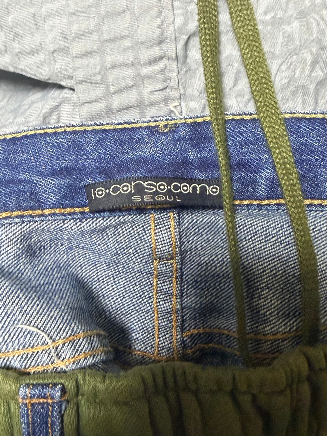 블레스 오버조깅진 카키 상품이미지3