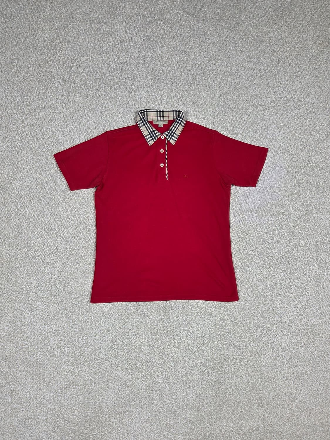 [버버리] 런던 노바체크 카라 반팔 티셔츠 | S00033 상품이미지1
