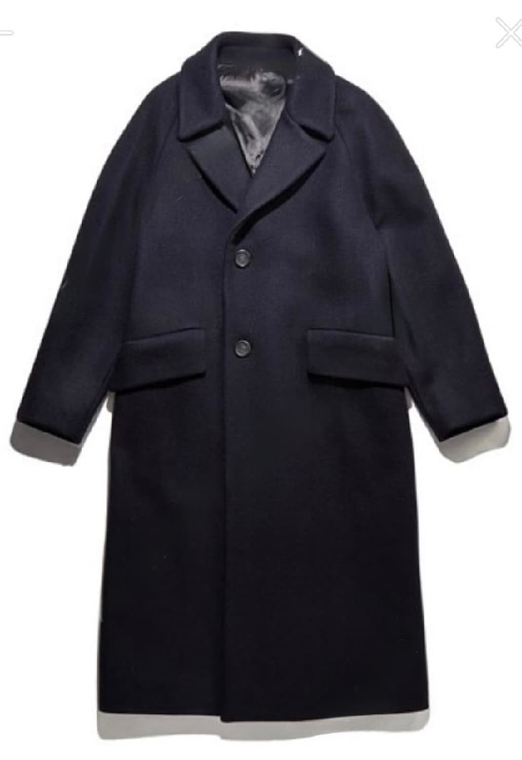 커스텀멜로우 오버핏롱코트 NAVY 95 SIZE 상품이미지1