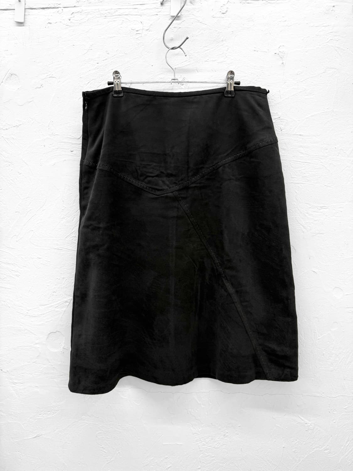 JPN 스웨이드 스티치 스커트 상품이미지3