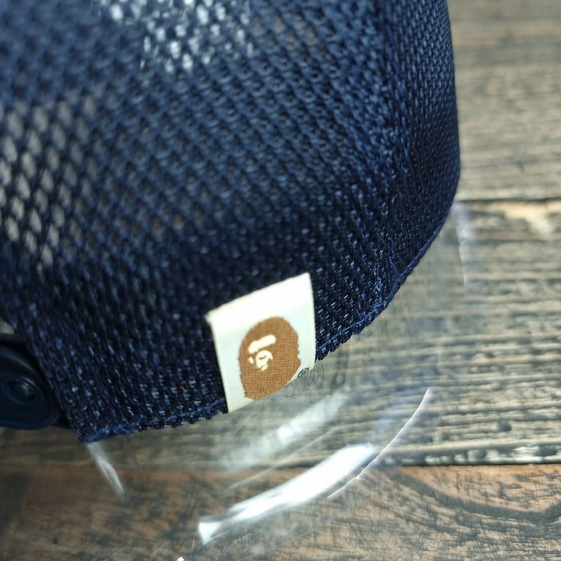 [베이프] 빅로고 컬리지 메쉬캡 트러커캡 네이비 P01557 상품이미지7