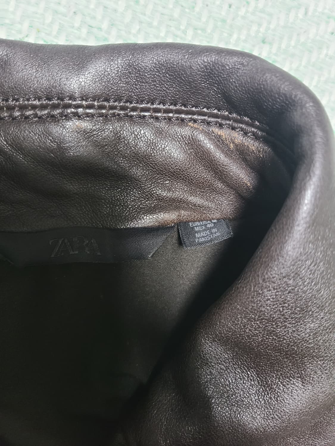 자라 양가죽 a2자켓 m사이즈 판매 상품이미지4