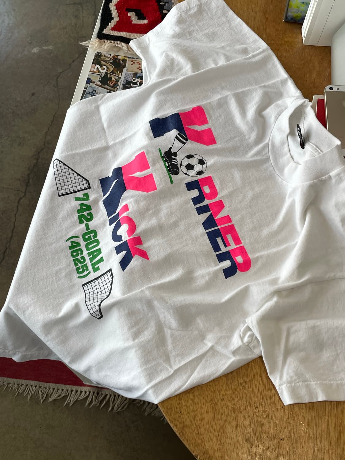 90‘s USA “Korner Kick” Promo T-shirt L 상품이미지10