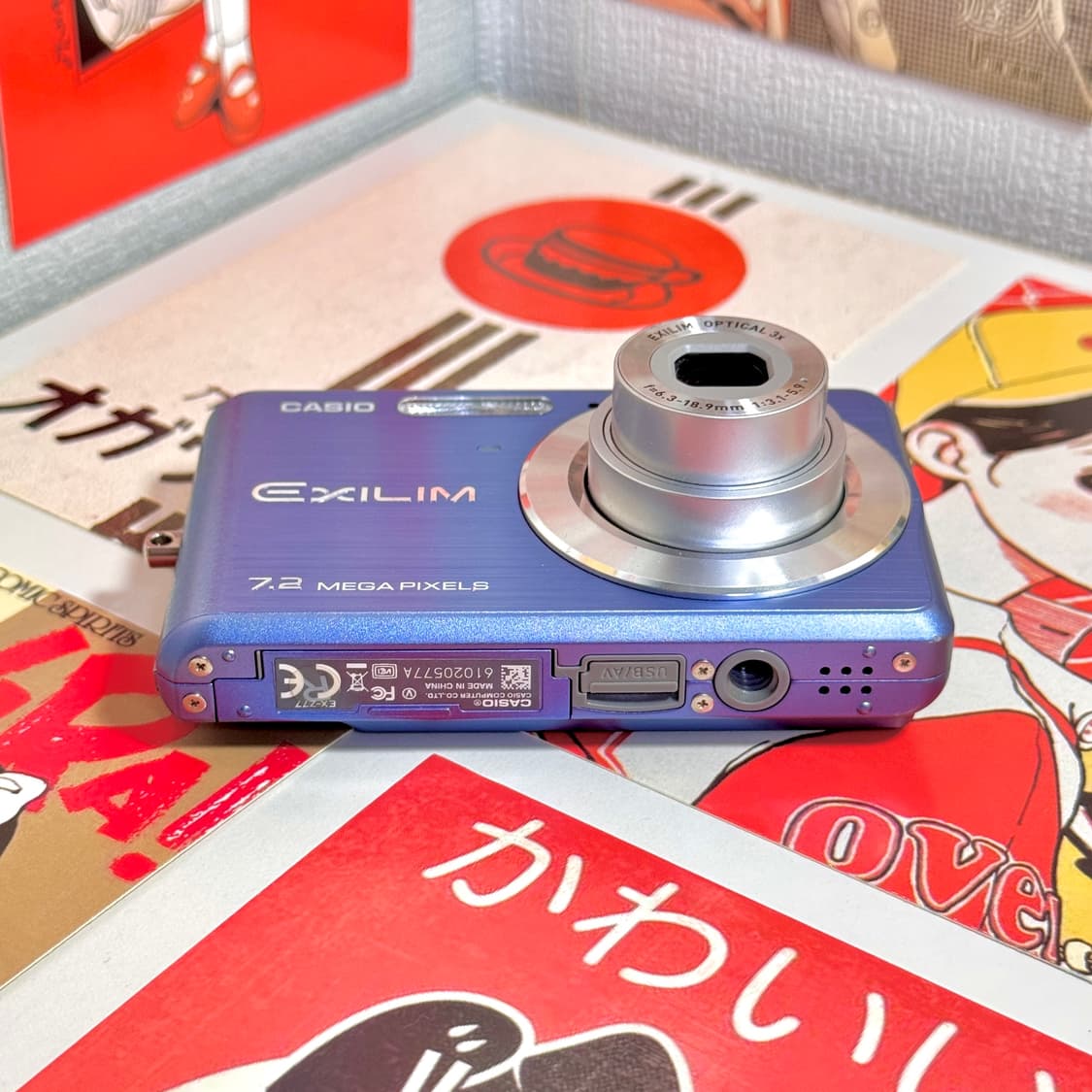 카시오 엑슬림 EX-Z77 베이비블루 빈티지디카 상품이미지4