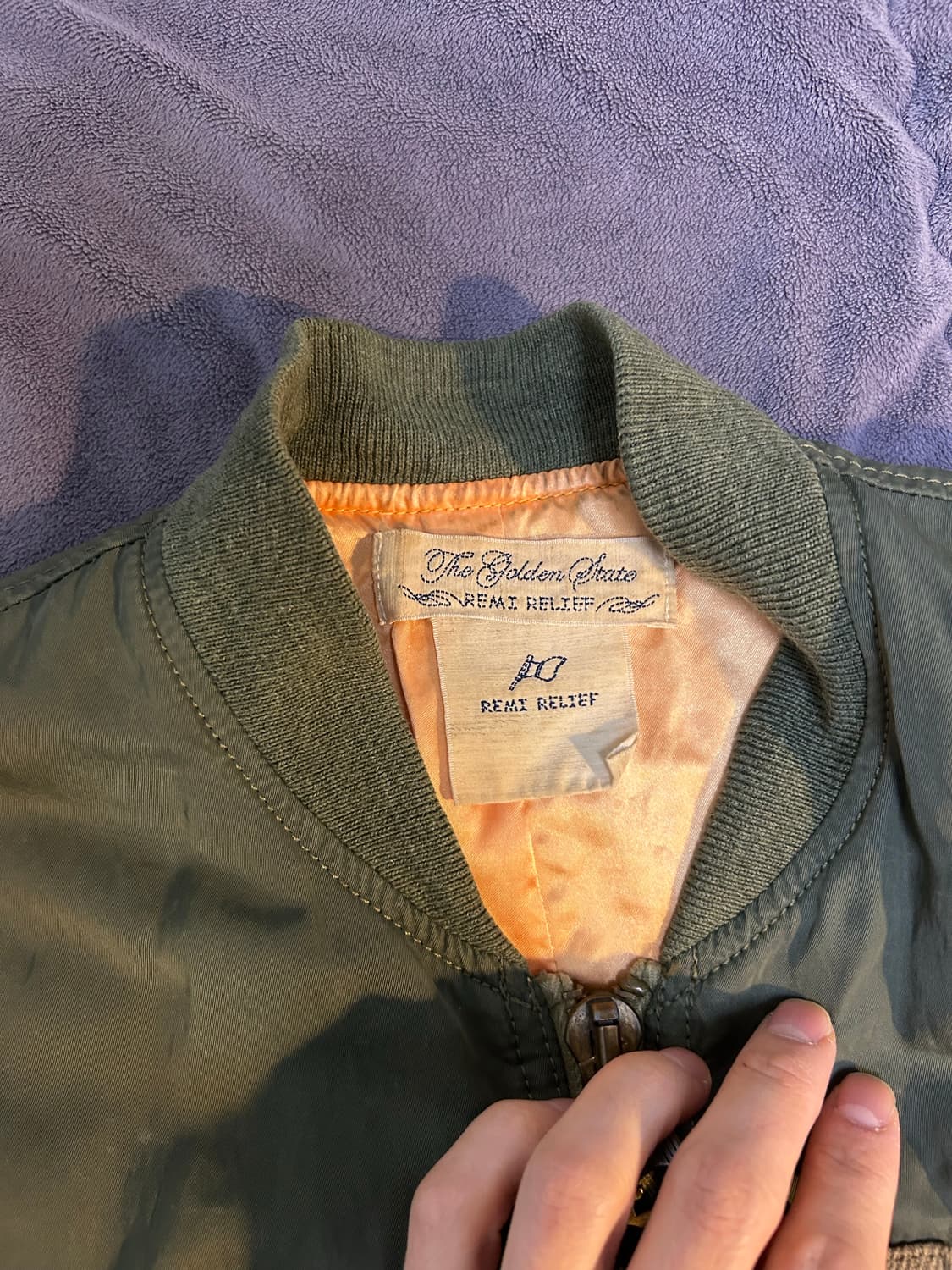 Remi Relief레미릴리프 봄버 자켓 L 상품이미지5