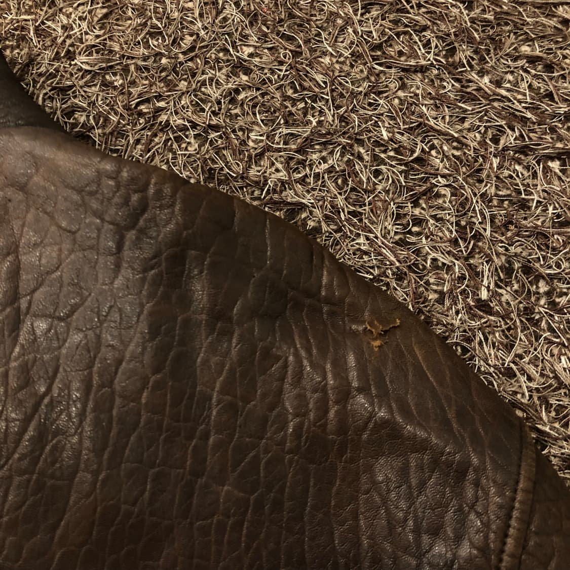 PGA투어 양가죽 브라운 레더 가죽 자켓 상품이미지6