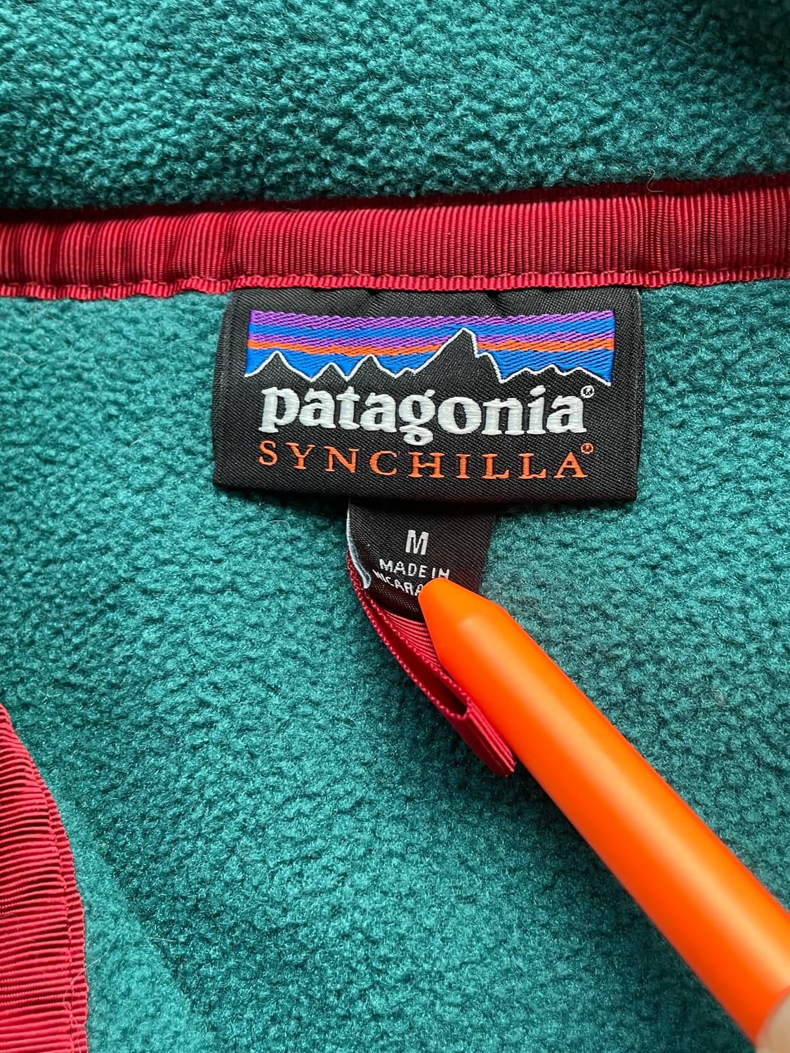 파타고니아 신칠라 그린 라임 컬러블록 patagonia 상품이미지3