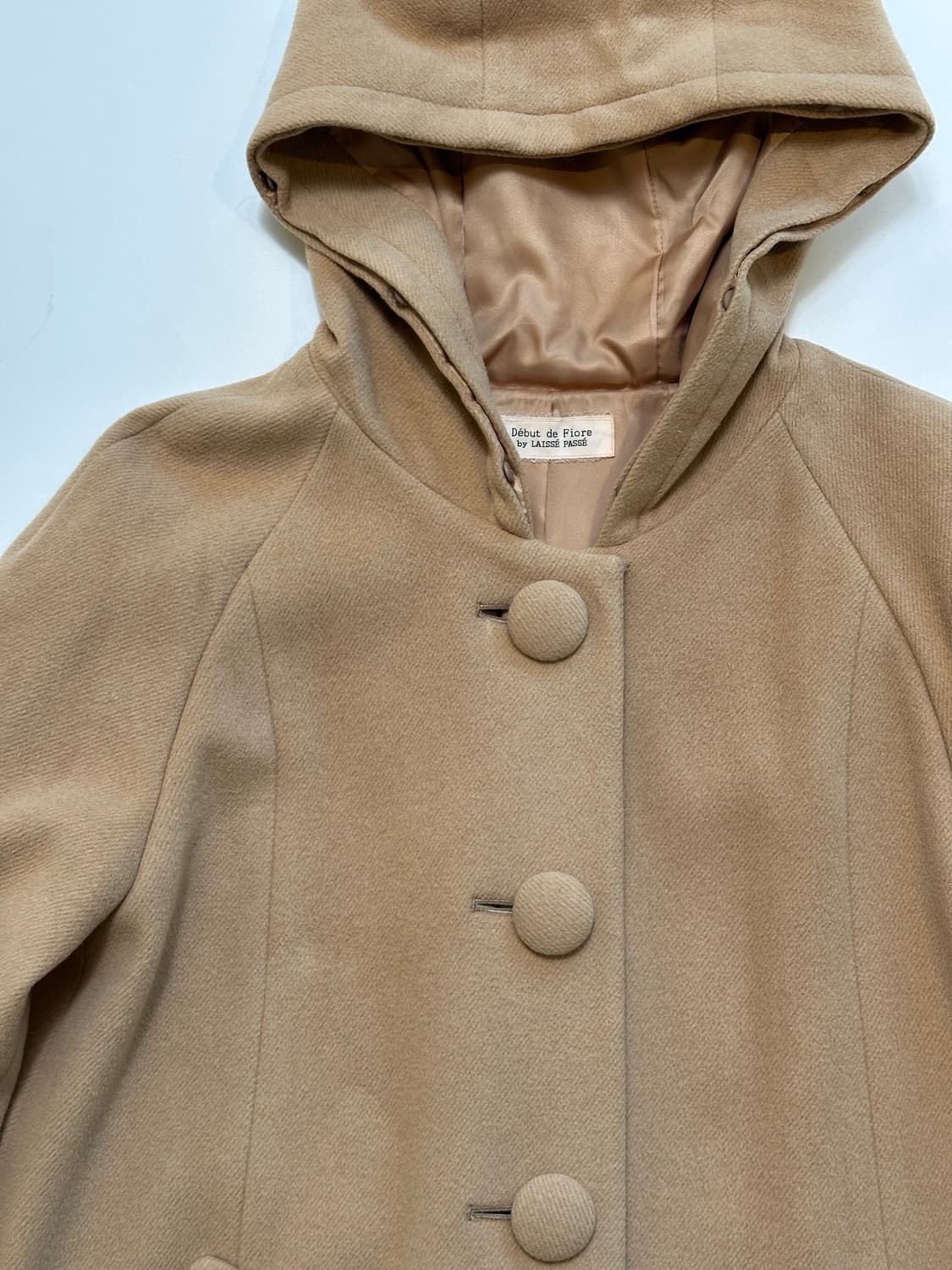 카멜 후드 하프 코트 상품이미지9