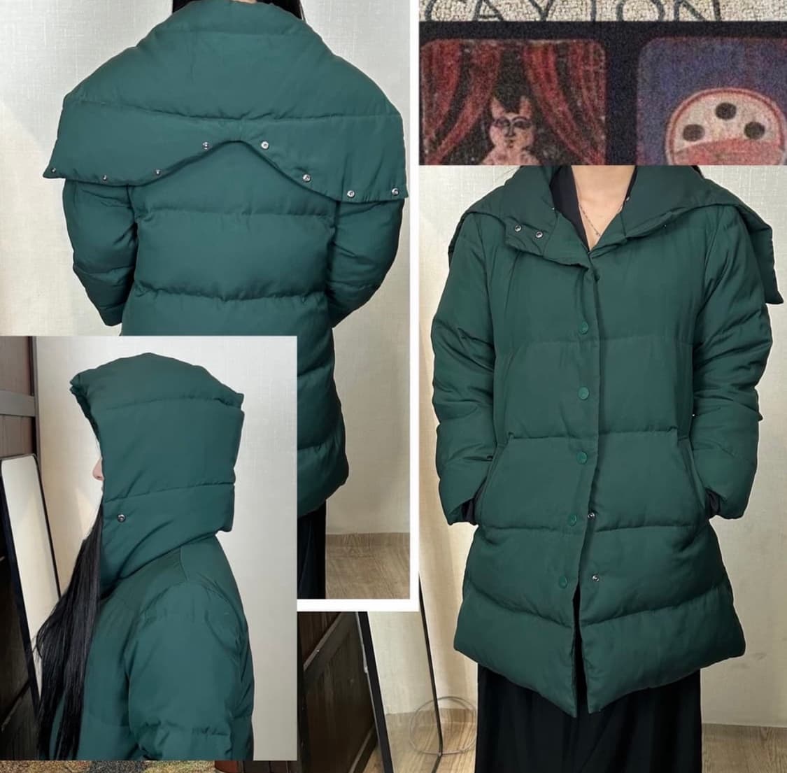 3/ 이세이미야케 Pleats Please 컨버터블 후디드 다운 코트 상품이미지2