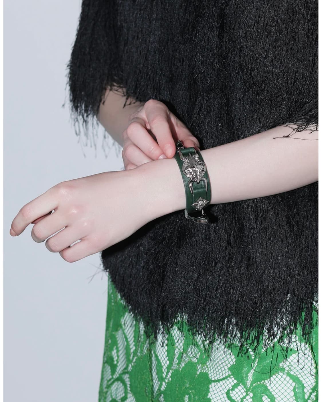 토가 TOGA 26ss 더블 버클 콘초 뱅글/블랙 상품이미지3