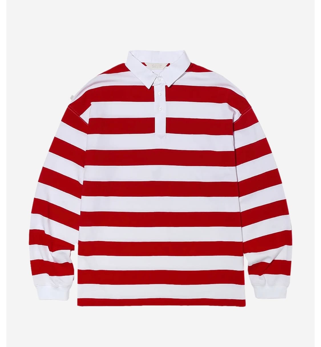 FETCH 페치 럭비셔츠 롱슬리브 레드  상품이미지1