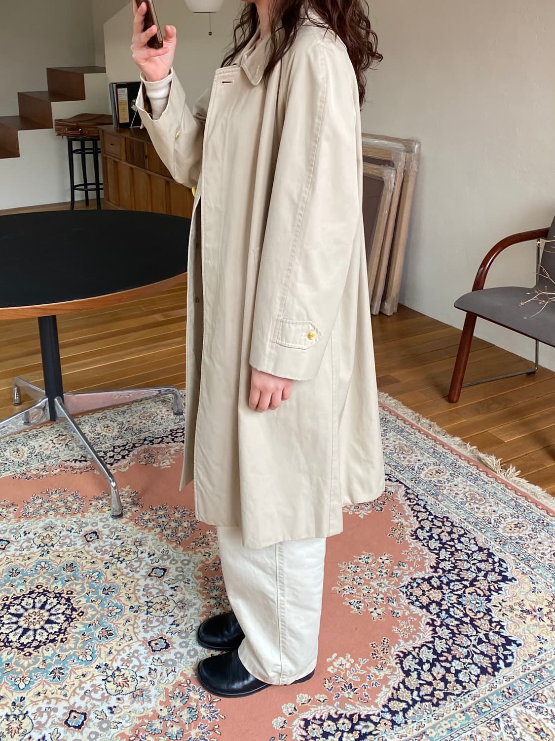 빈티지 버버리 코튼 싱글 트렌치 코트 상품이미지9