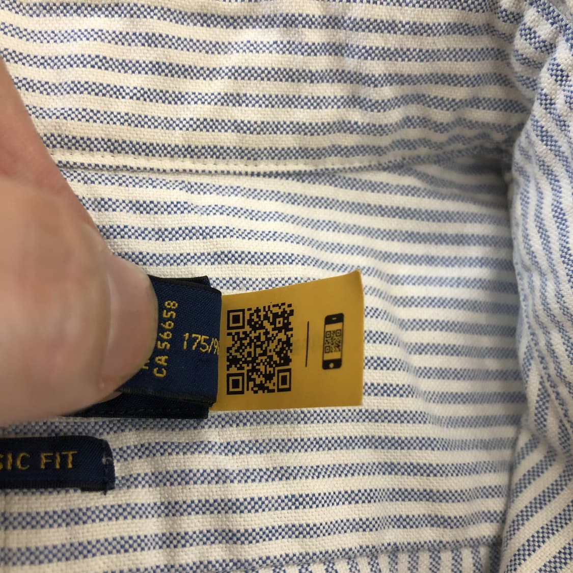 폴로 랄프로렌 (QR) 옥스포드 셔츠 M 백화점판 상품이미지6