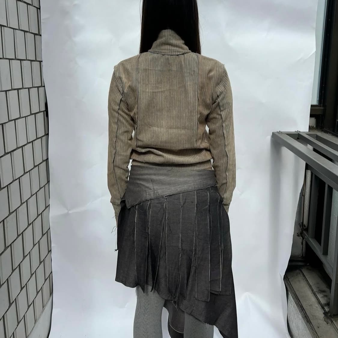 공테잎 fringe button skirt 프린지 스커트 상품이미지2