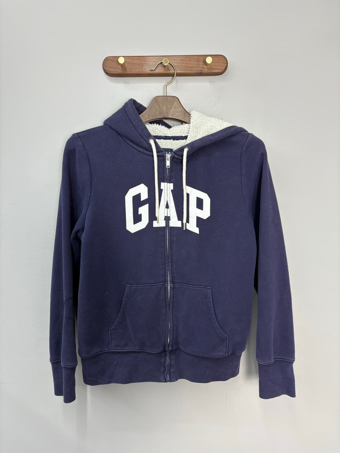 갭 로고 셰르파 후드집업 A3489 상품이미지2