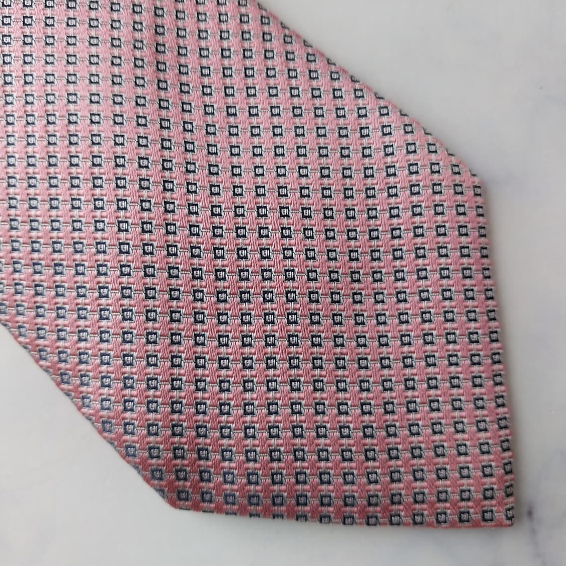 에르메네질도 제냐 자카드 패턴 넥타이 8.7cm S~A+등급 K2534
 상품이미지7