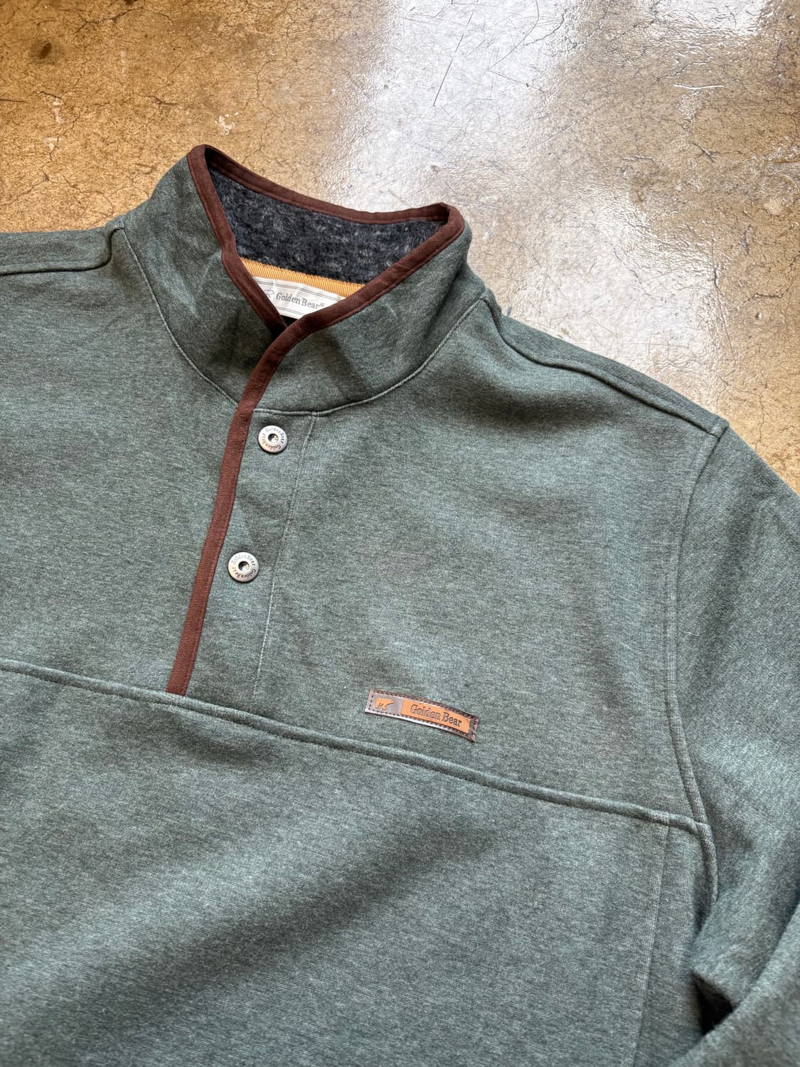 골든 베어 안감 퍼 스냅 풀오버 상품이미지2