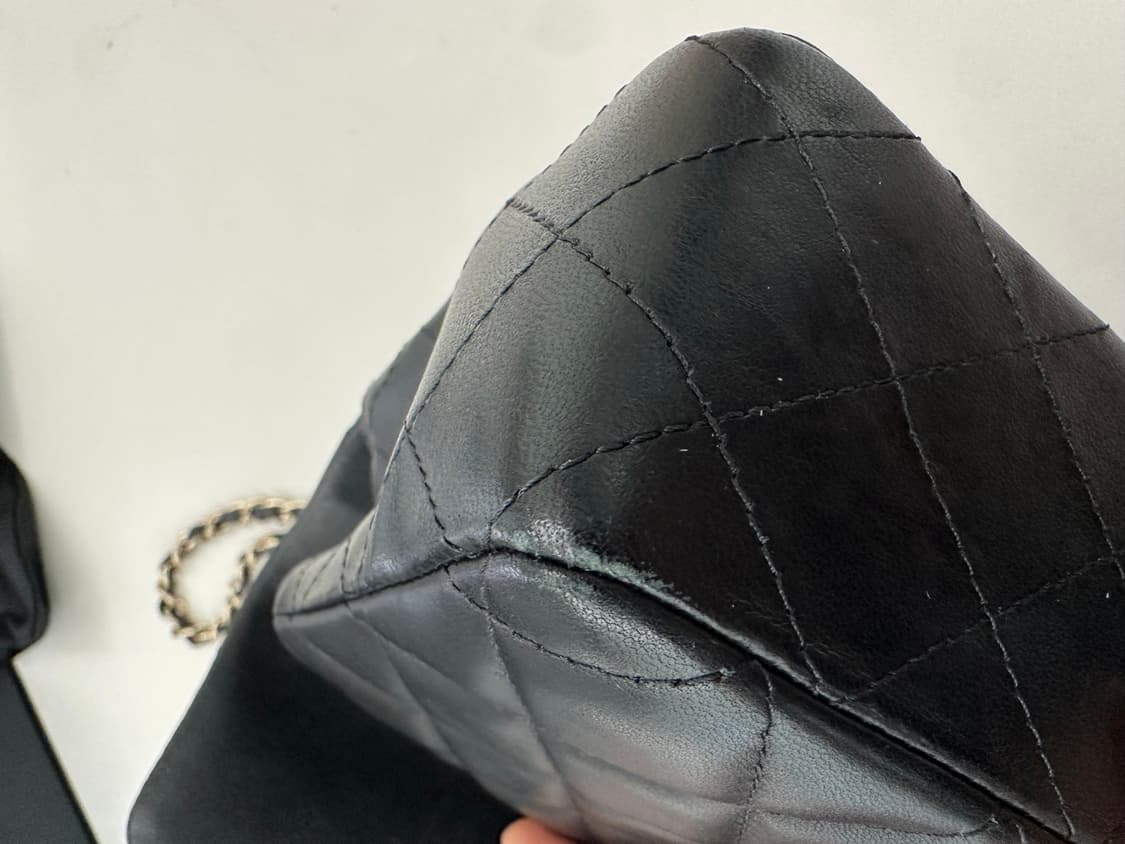 [os] 샤넬 뉴미니 클래식 샴페인골드 내장칩 상품이미지7