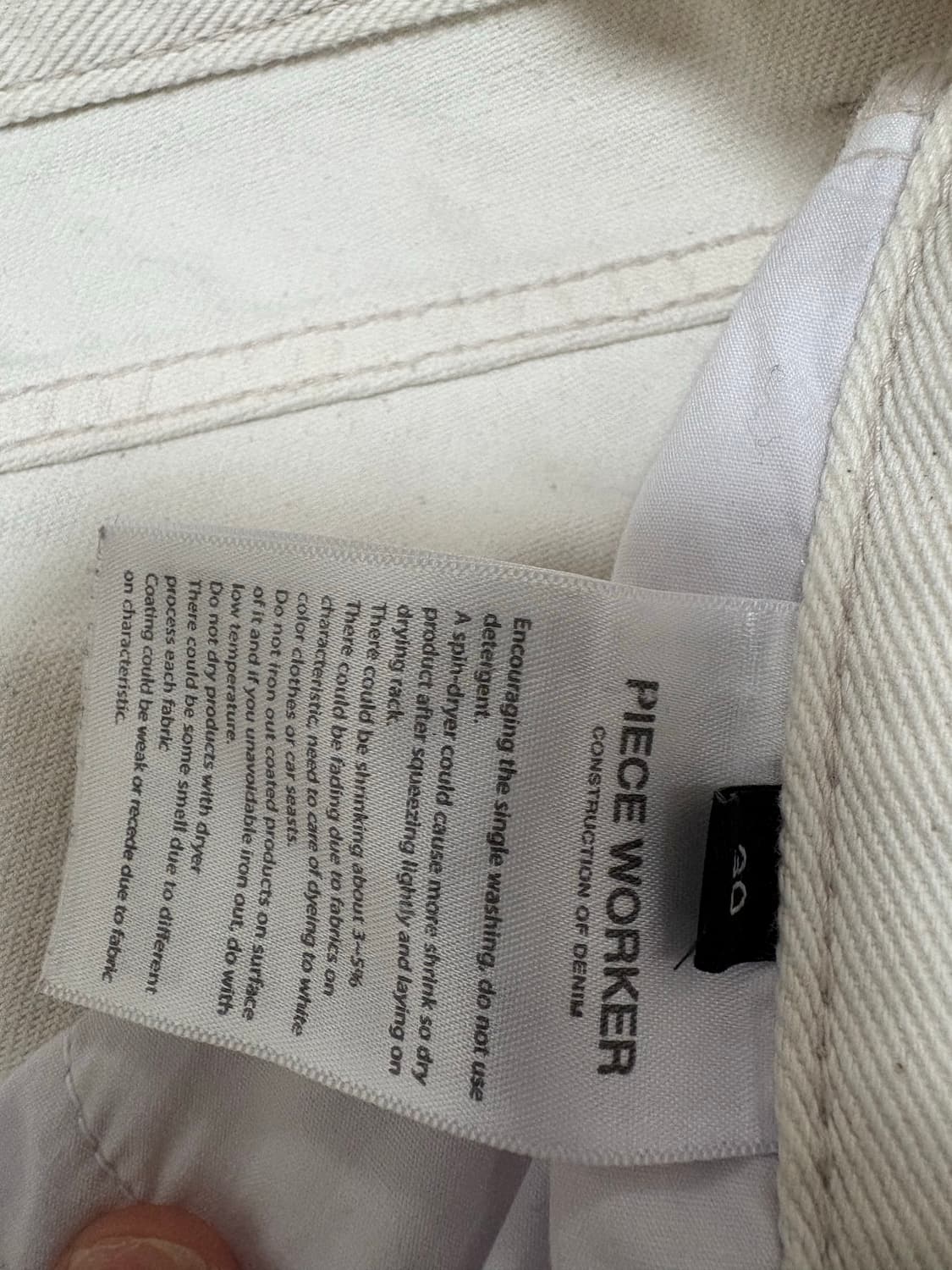 피스워커 크림진 30 상품이미지3