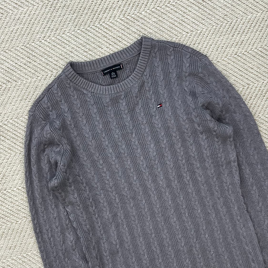 타미 라운드넥 꽈배기 니트 r2804 상품이미지3