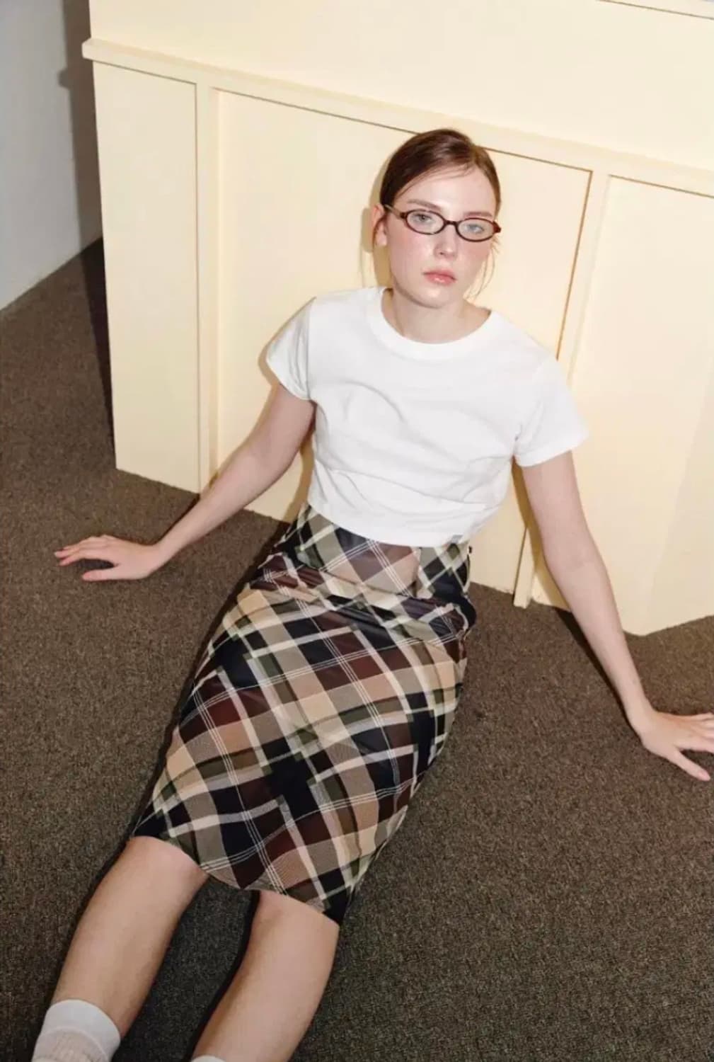 아수라 PREPPIE CHECK SKIRT 여자 아이들 미연 착용 상품이미지6