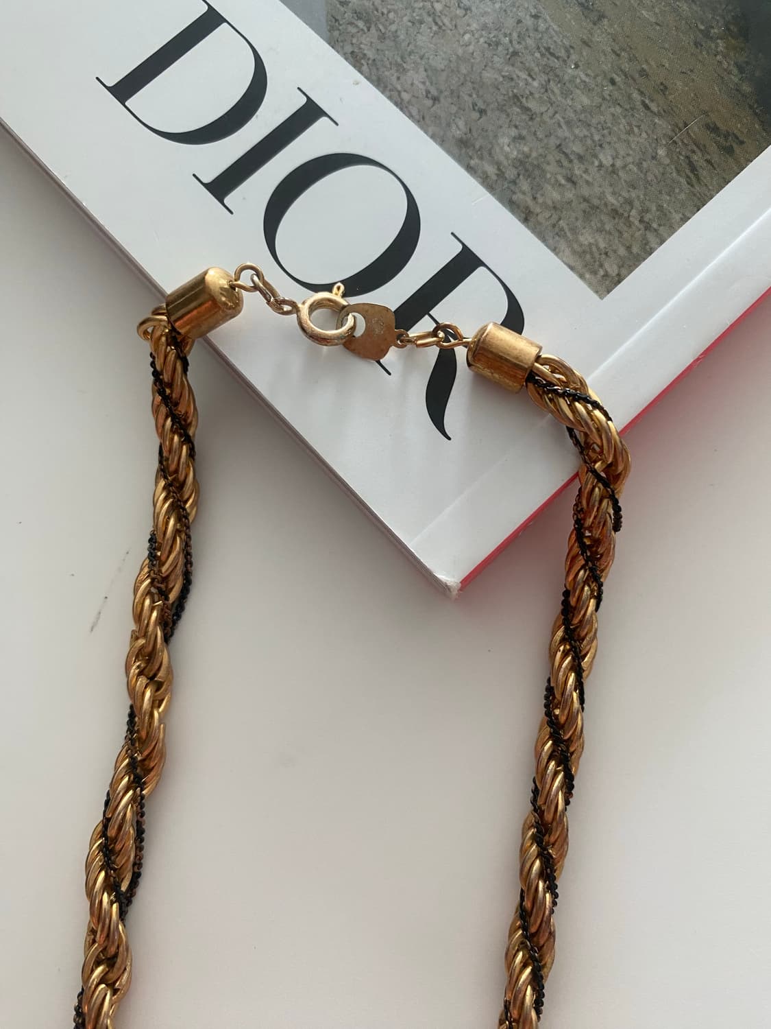 빈티지 블랙골드 체인 목걸이 상품이미지4