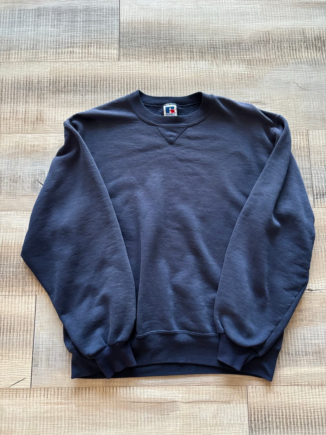[M] 90s 러셀 맨투맨 스웻셔츠 블랭크 네이비 빈티지 상품이미지1