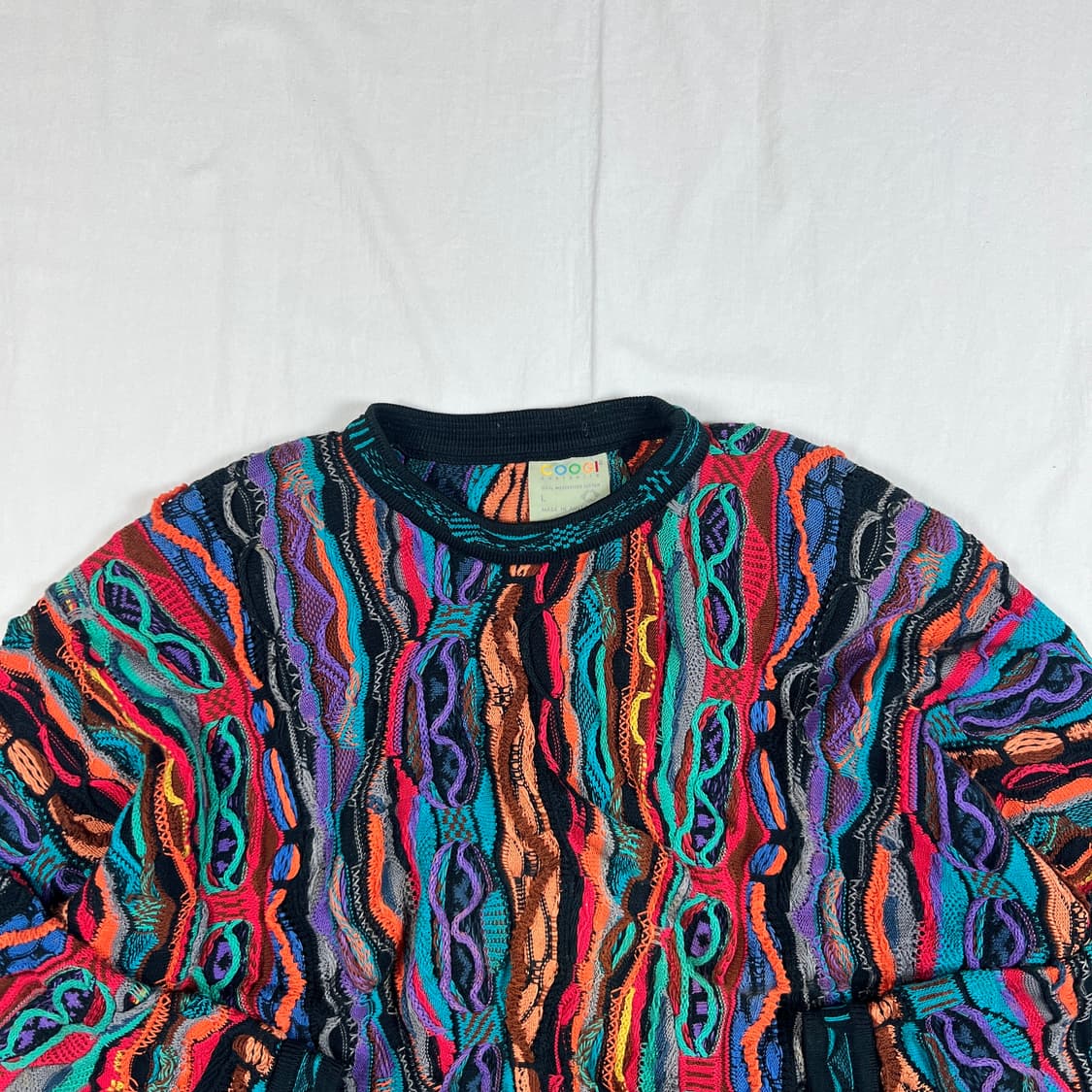 90’s 쿠지 coogi 기하학 케이블 니트 상품이미지2