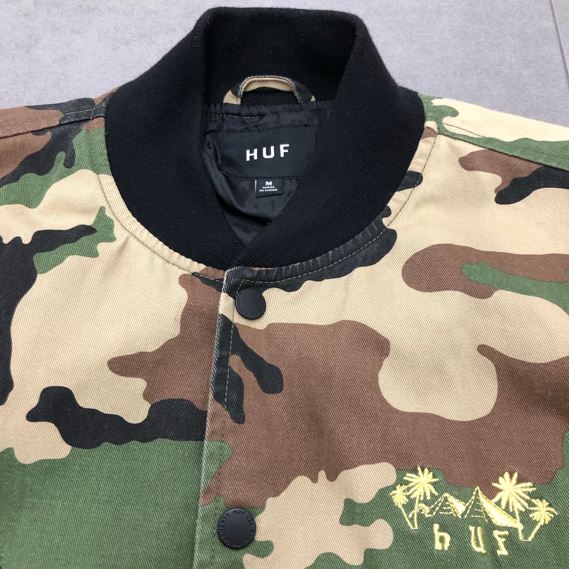 허프 huf 카모 밀리터리 자수 자켓 M 상품이미지2