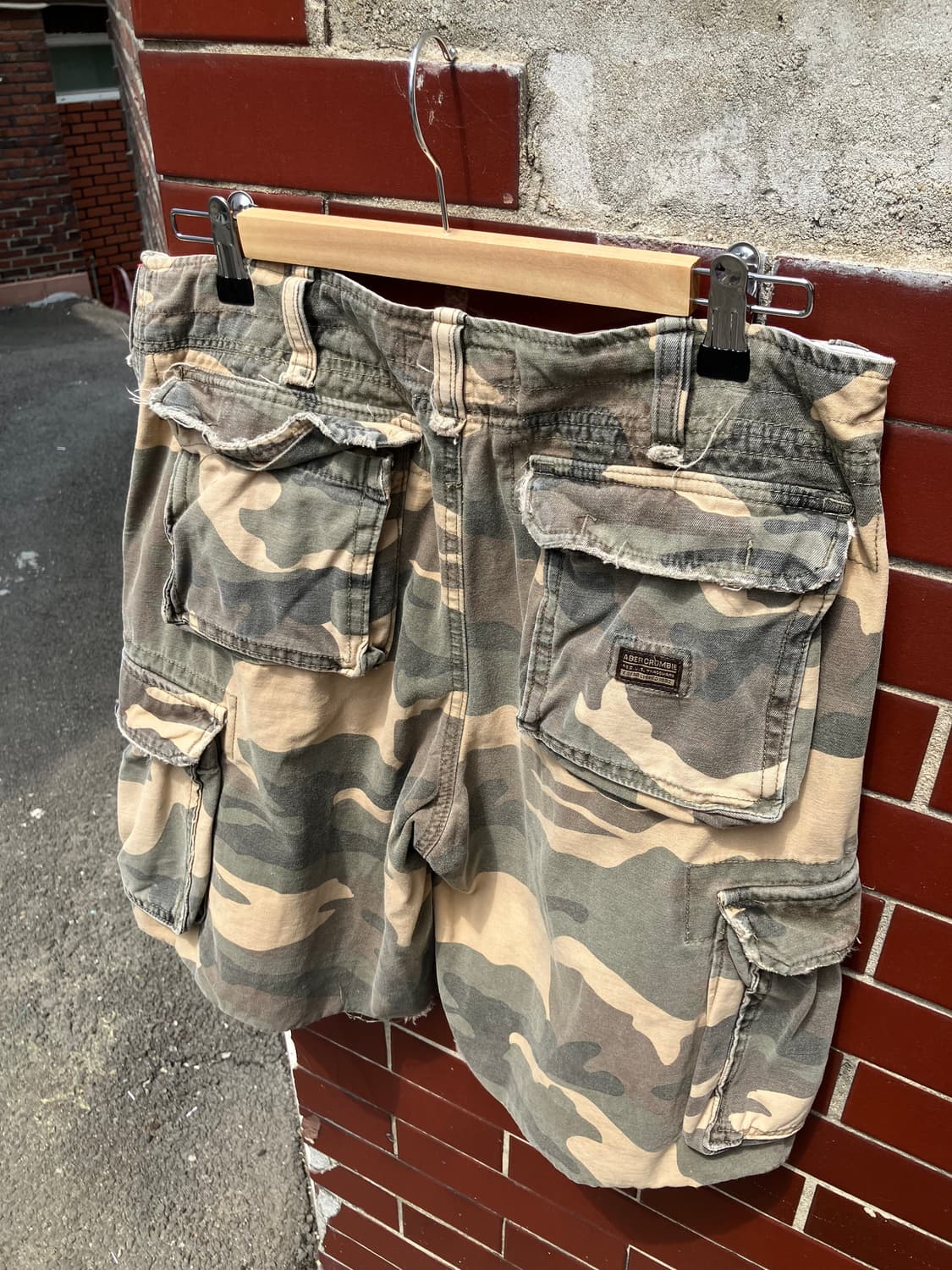 Abercrombie & Fitch 밀리터리 카고 반바지 32 상품이미지5