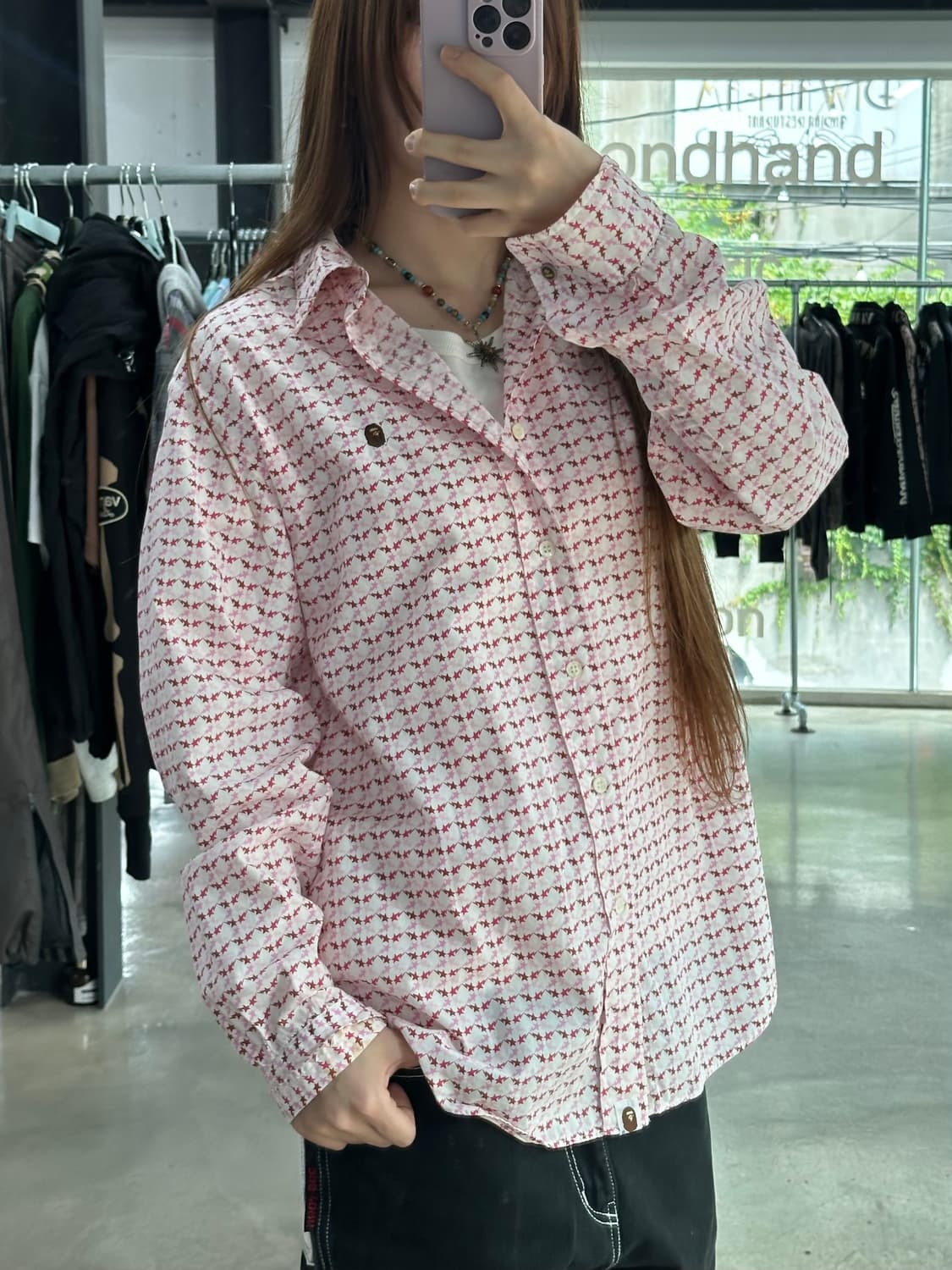 베이프 사루 스타 셔츠 상품이미지3