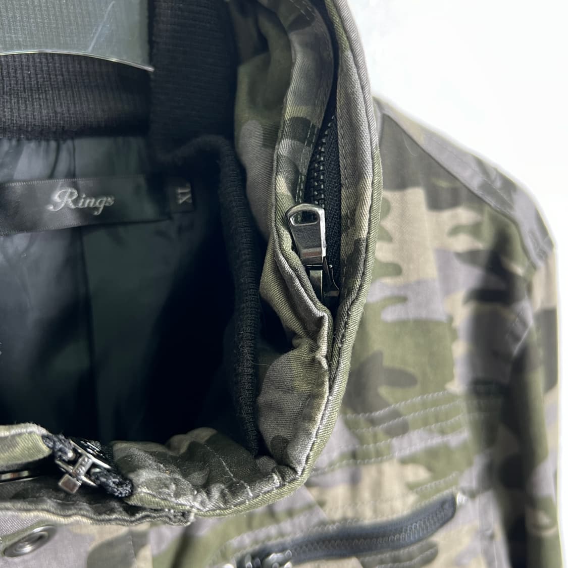 JPN VTG 빈티지 카모플라쥬 밀리터리 자켓 XL 상품이미지8