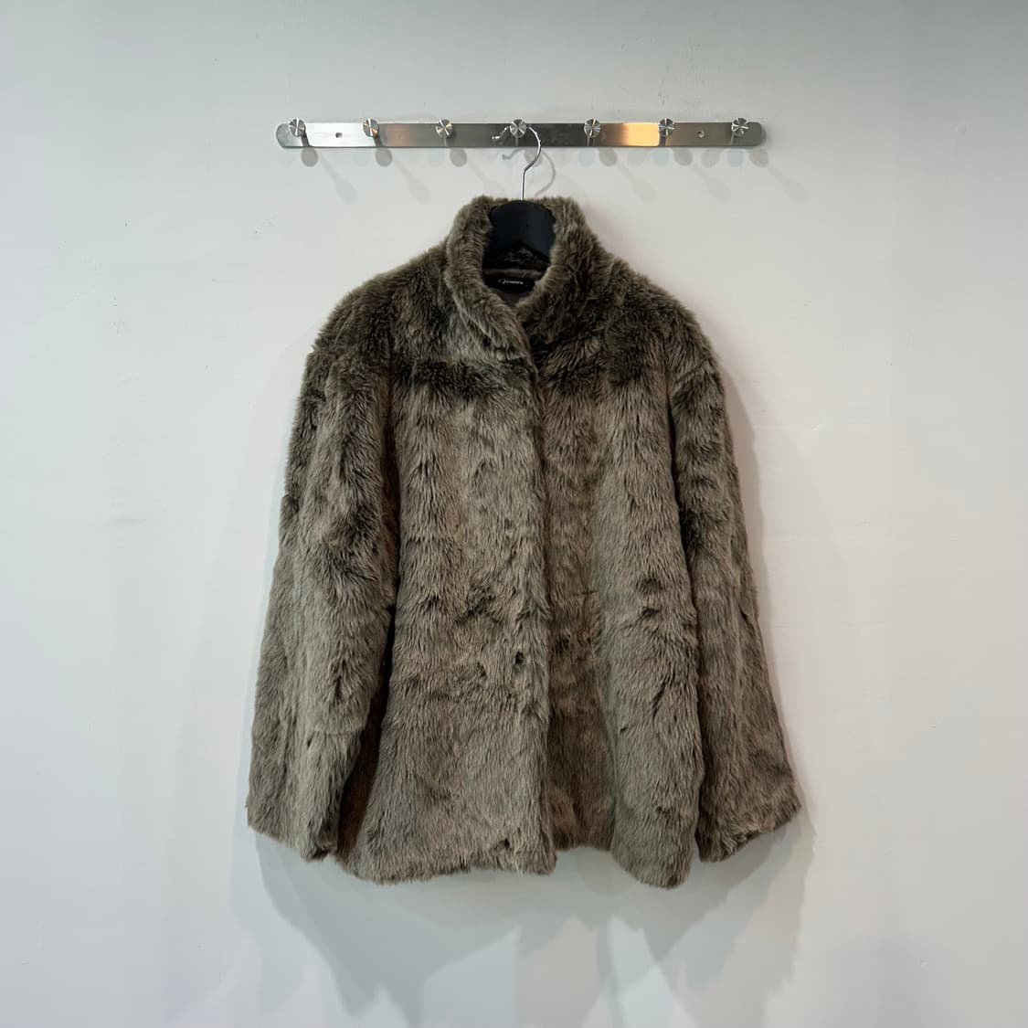 카키브라운 fur jacket 상품이미지3