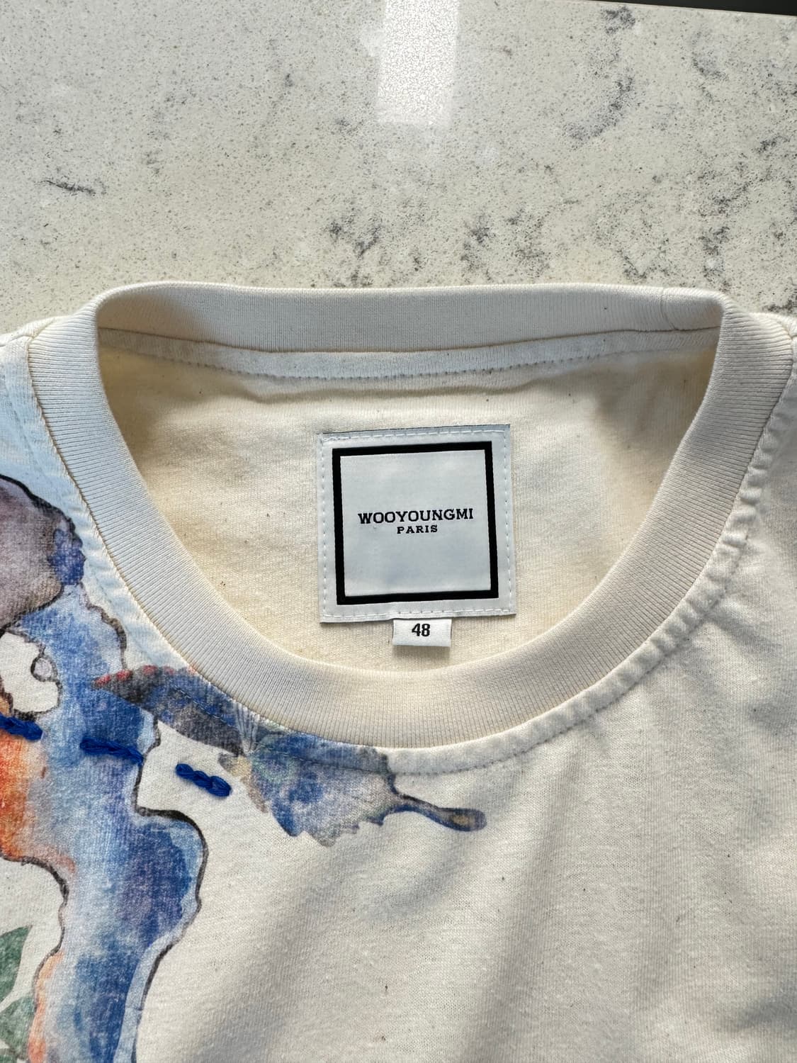 [새제품] 우영미 25ss 아이보리 그래픽 티셔츠 48 상품이미지8