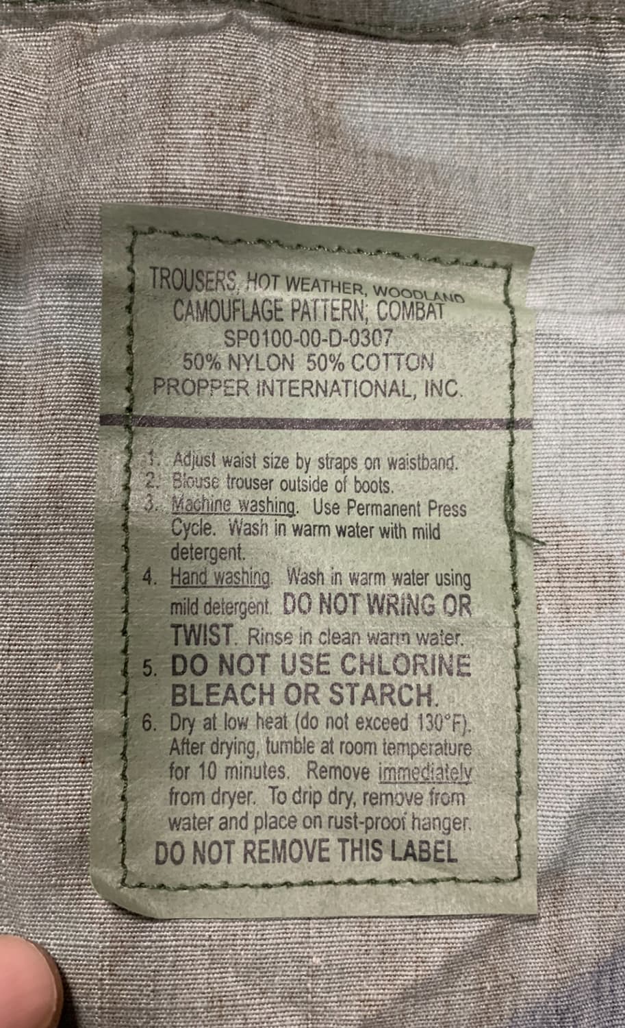 US ARMY BDU-우드랜드 트라우져(라지-레귤러)미군 상품이미지9