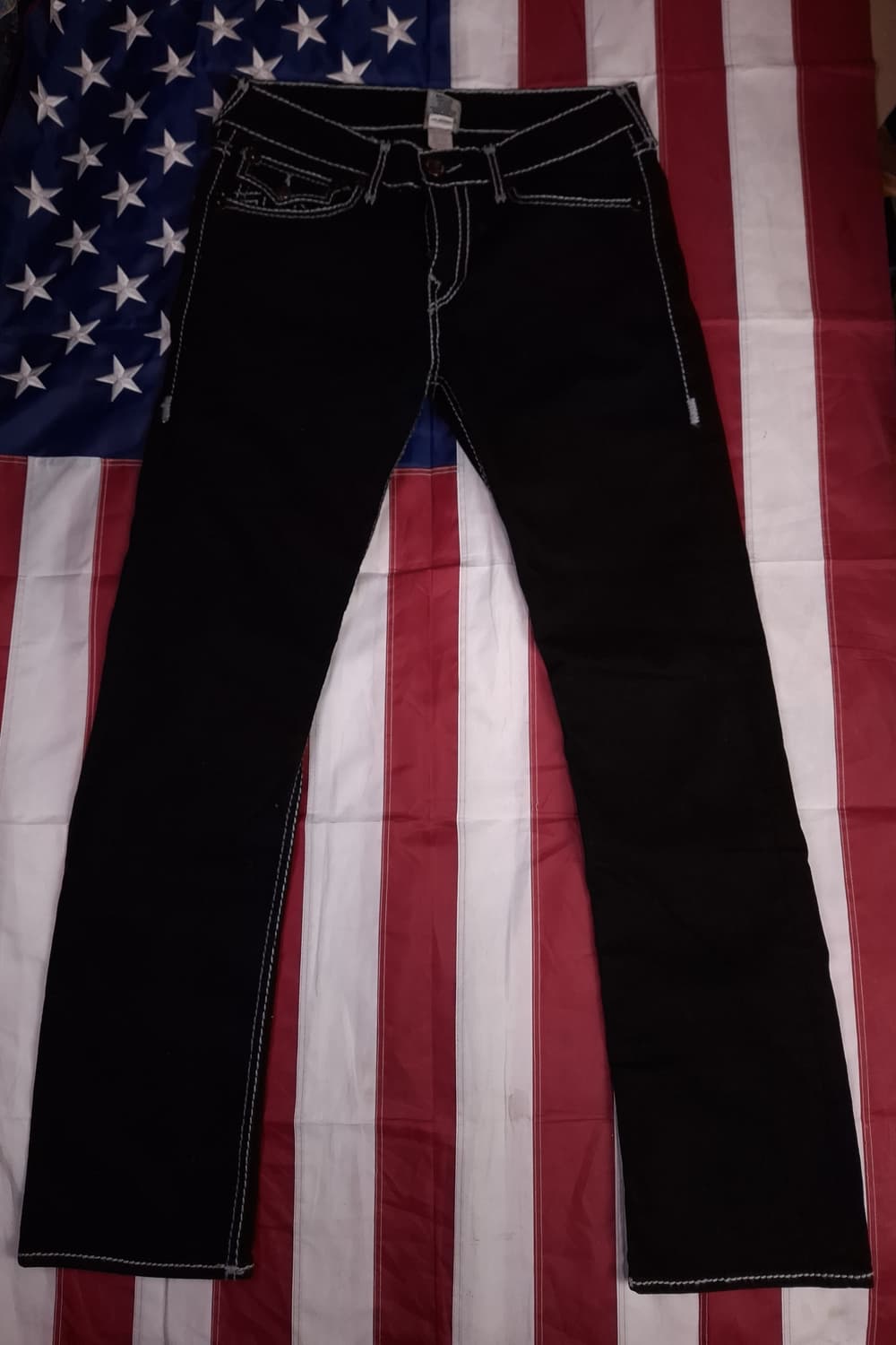 새제품 오리지날 미국제조 트루릴리젼 우먼 블랙 데님진 상품이미지5