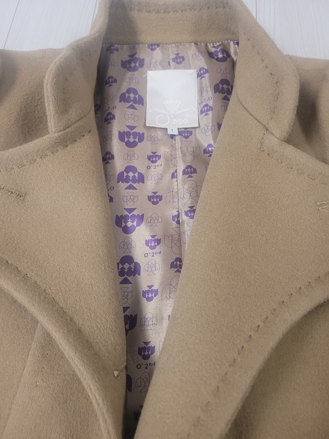 ✨ 오즈세컨(O’2nd) 케이프 핏 울 코트 / 베이지 / 1사이즈
구입 상품이미지5