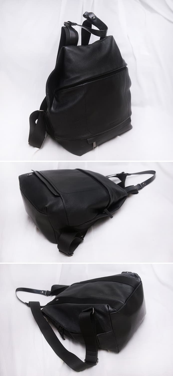 만다리나덕 사가도스 (SAC A DOS) 소프트 그레인 레더 백팩 상품이미지4