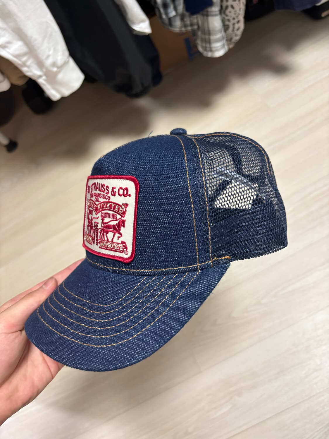 리바이스 데님 트러커캡 모자 상품이미지2