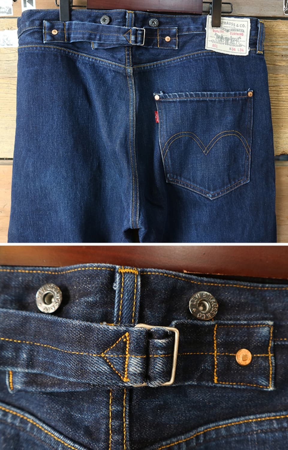 
LEVIS 리바이스 201 데님 1920S 디자인 베이스 34 상품이미지5