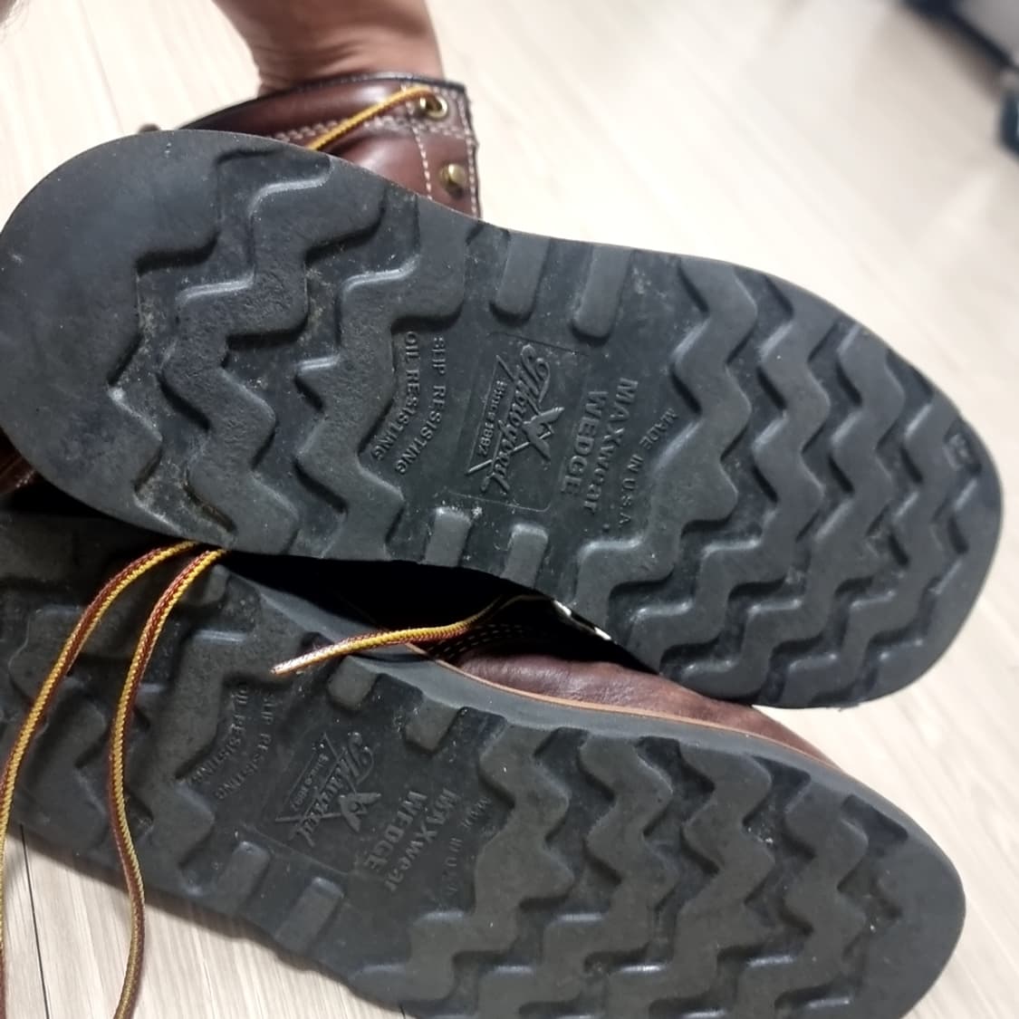 쏘로굿 워커 부츠 브라운 USA 빈티지(us8ee) 상품이미지5