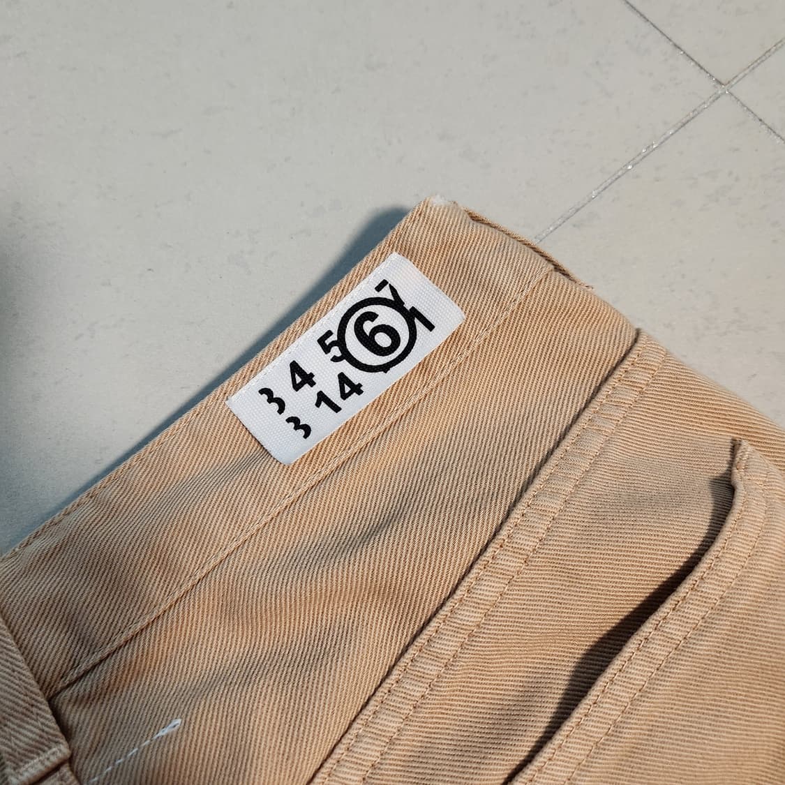 mm6 메종마르지엘라 베이지 데님팬츠 상품이미지8