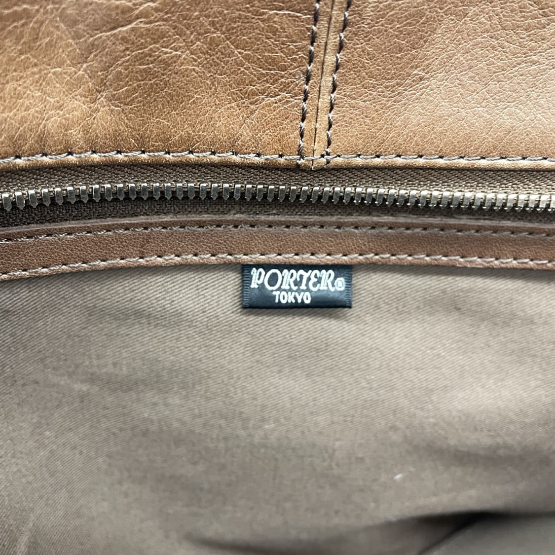 요시다 포터 탄닌 가공 소가죽 보스톤백 상품이미지9